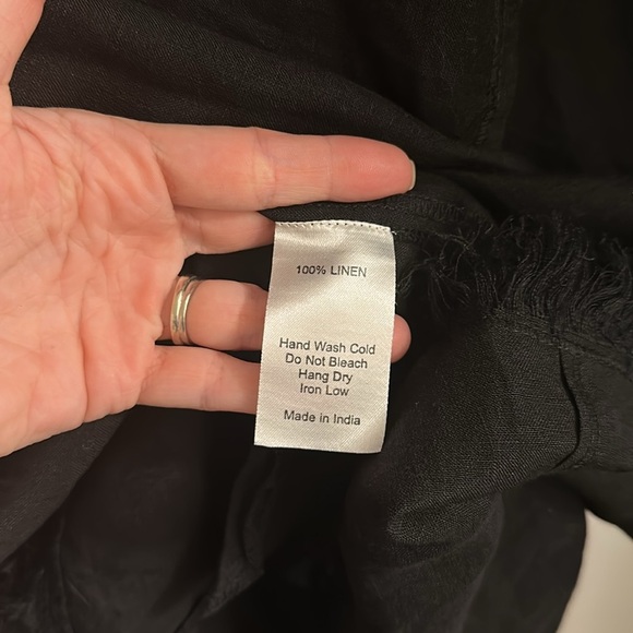 Layerz Clothing Dress Sz 3XL Black Lined Embroidered Boho black - Picture 6 of 7